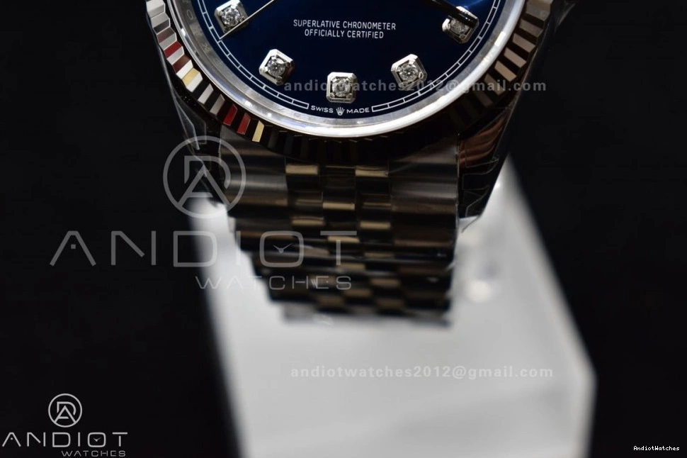 1:1 SmartChoice 904L Blue 126234 VSF VS Diamond Edition 36 400 SS Best Jubilee Steel Bracelet DateJust On Dial 0225